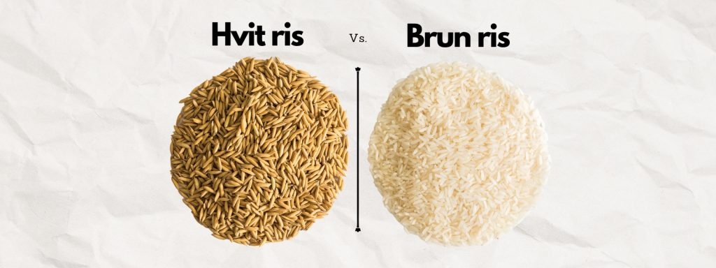 forskjellen på hvit og brun ris