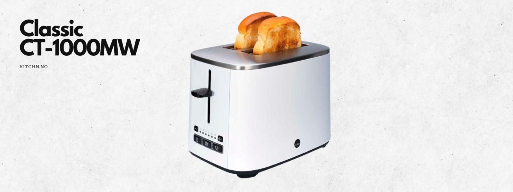 Classic CT-1000MW brødrister 2 skiver hvit