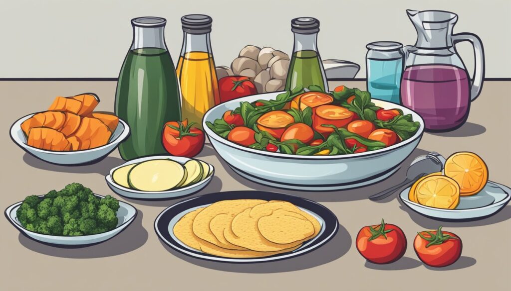 Bilde av tomat, sitron, juice og brokkoli.
