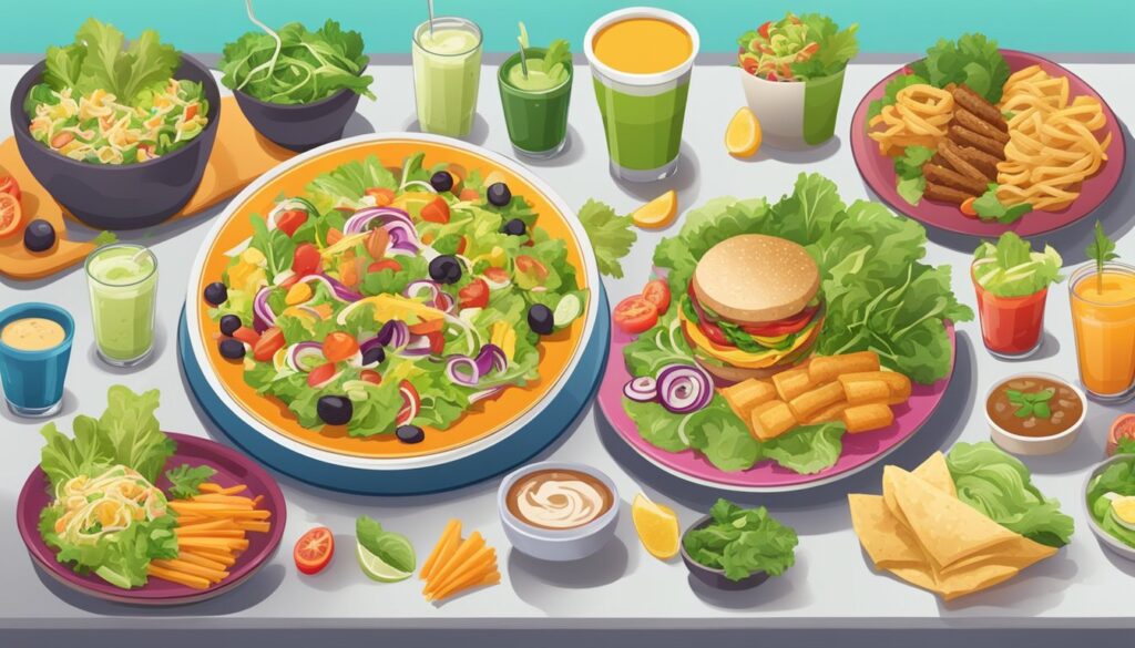 Bilde av hjemmelaget middag, salat og juice.