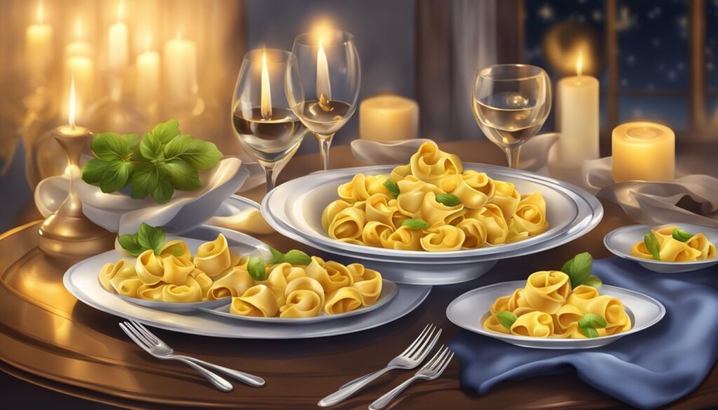 Bilde fra spesiell anledning der det ble servert flere former for pasta.